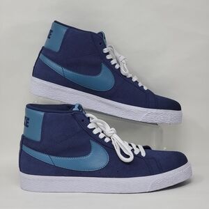 Nike Blue and Teal High-Top Sneakers